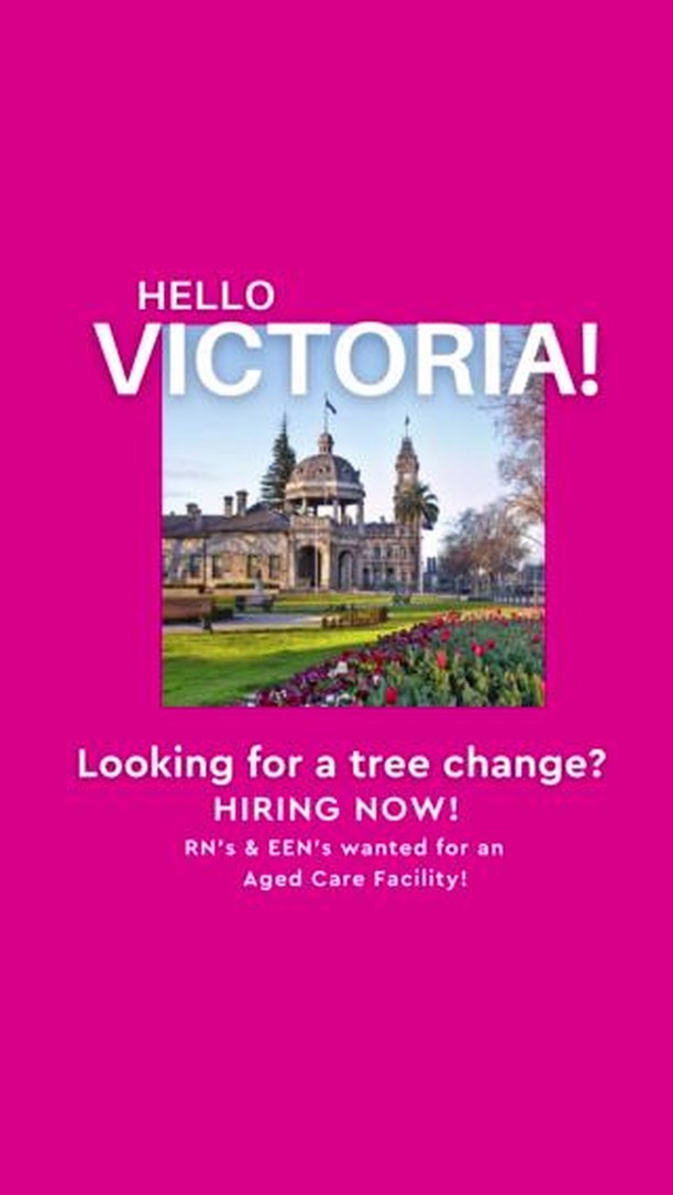 RN's & EEN's wanted for Short Term Assignments in Victoria including Bendigo, Gippsland, Melbourne & surrounding areas! ...